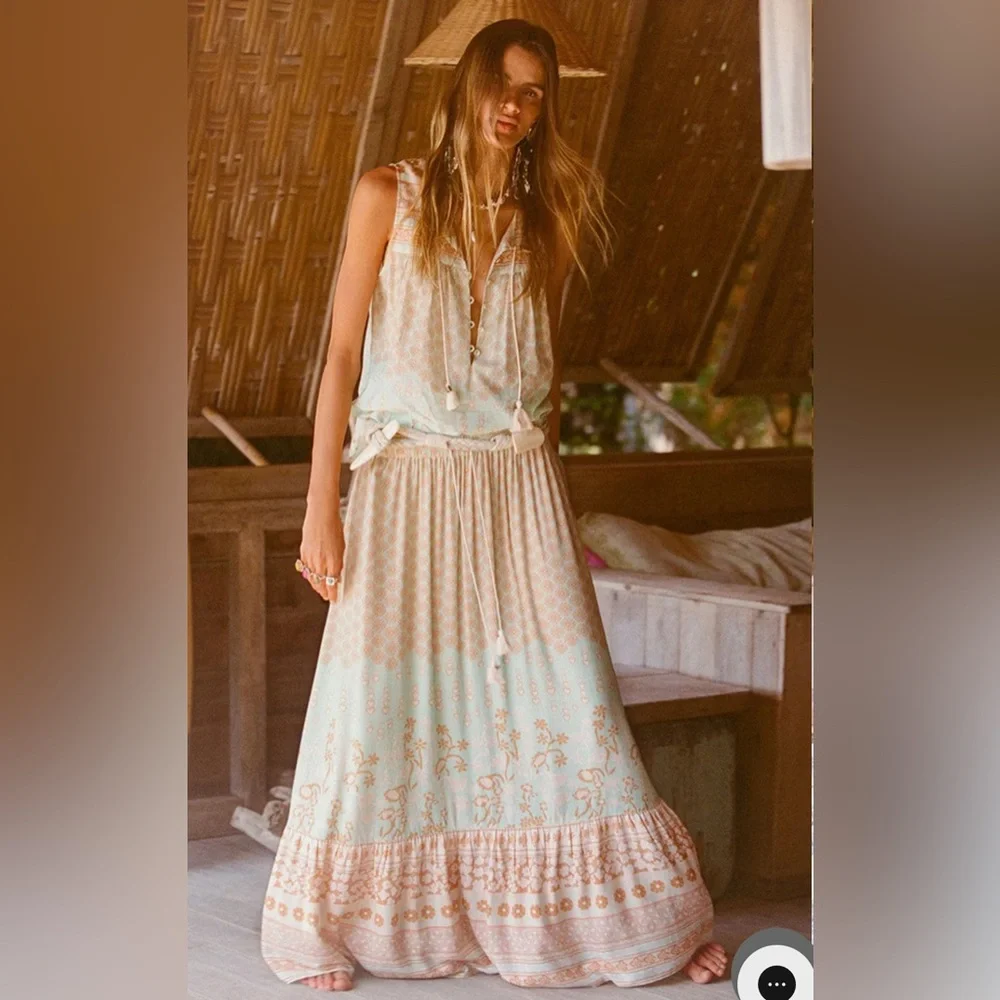 NWT Spell Sweet Nothings Maxi Skirt Medium UFT - Picture 8 of 14